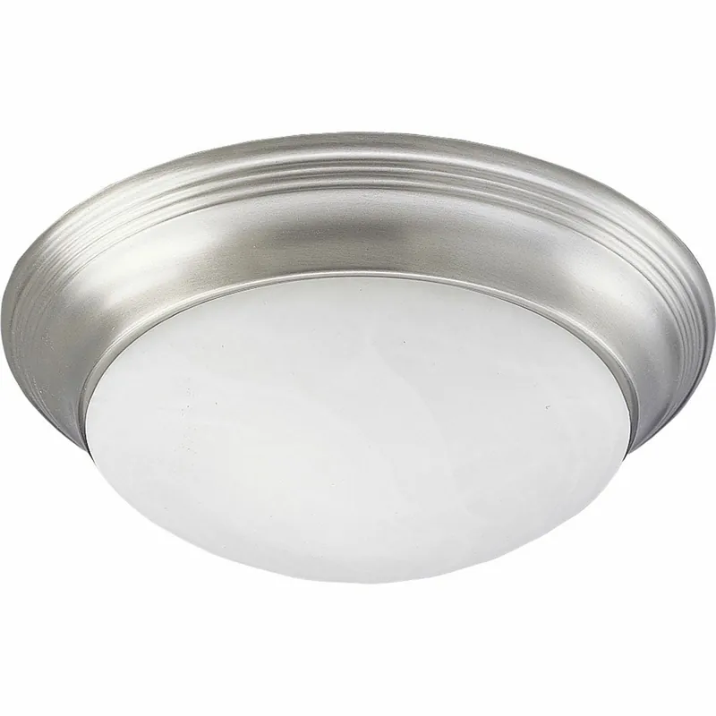 Progress Lighting P3689-09 Two-Light Ceiling Fixture 60-Watt 120-Volt Brushed Nickel