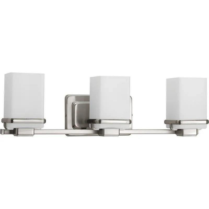 Progress Lighting P2195-09 Metric 100W 3-Light Medium E-26 Base Incandescent Bath Light