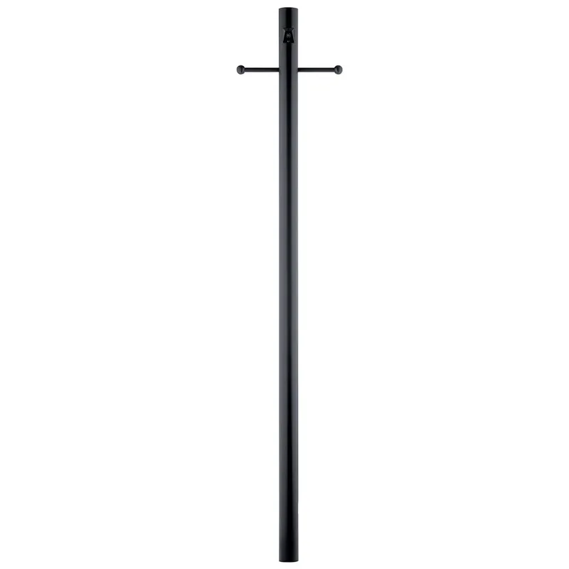 Kichler 49904BK Accessory 84in 1 Outdoor Light Post with Ladder Rest and Photocell