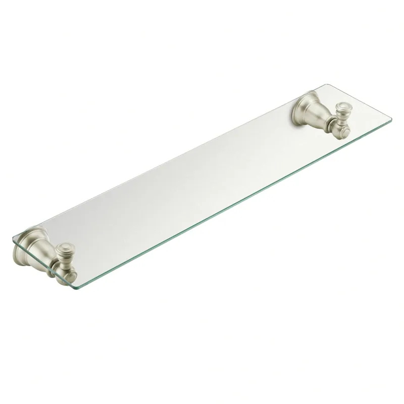 Moen YB5490BN Kingsley 23-3/5 in. Glass Shelf Brushed Nickel