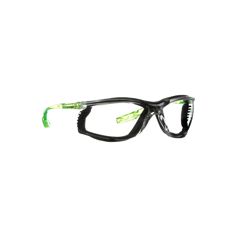 3M 7100196393 Solus Green Safety Glasses With Clear Anti-Fog Lens