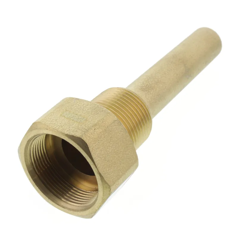 Winters Instruments TIW01 3/4 TIW Brass Industrial 9IT Thermowell w/ 2-1/2 Insertion Length