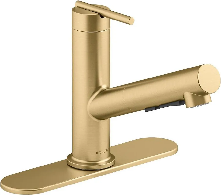 Kohler 22976-2MB Crue Single Handle Pull Out Kitchen Faucet