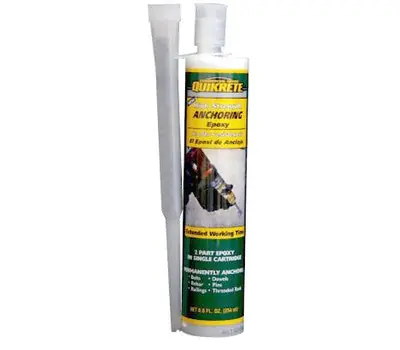 QUIKRETE 8620-31 High Strength Anchoring Epoxy, Gray, 8.6 oz. Replacement MPN