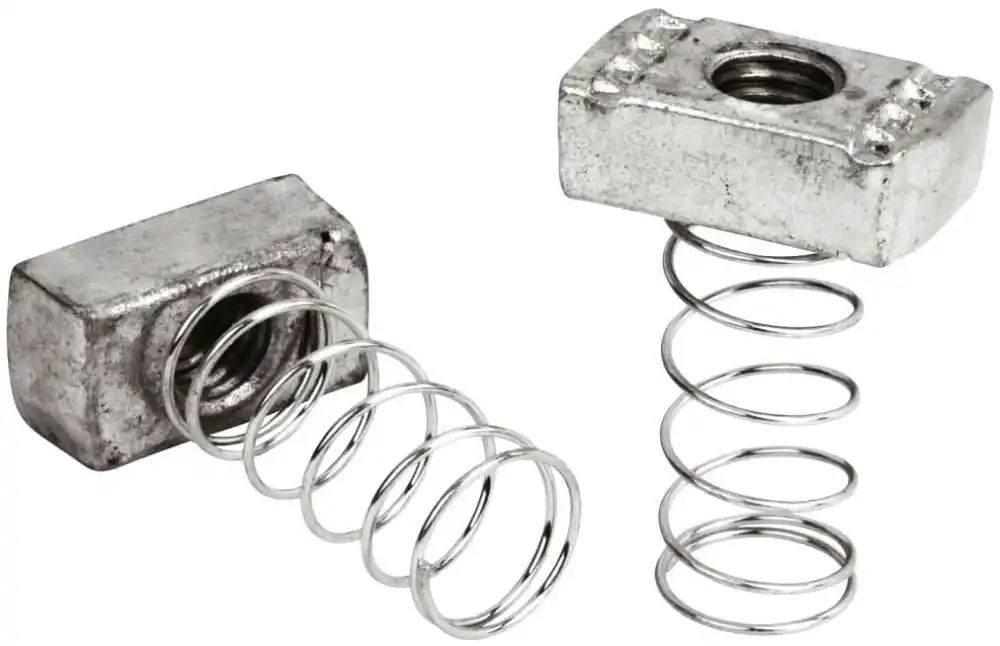 Superstrut A-100-3/8SS Nut, Spring, Size 3/8 Inch, Stainless Steel, For use with A and C Series Channel and Inserts