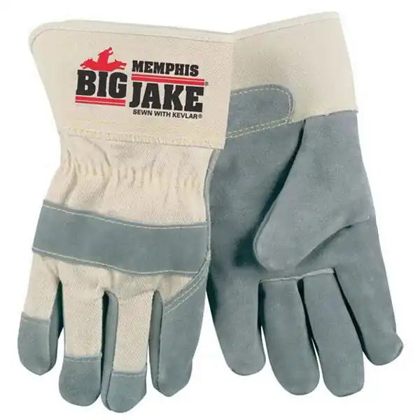 MCR Safety 1700S Big Jake Premium A+ Side Leather Palm Work Gloves