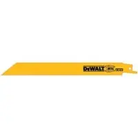DeWalt DW4821B25 Recip Blades 8 18TPI Straight Back Bi-Metal Reciprocating Saw Blade