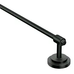 Moen DN0718BL Matte Black Towel Bar 18 in