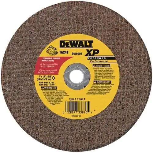 DeWalt DW8056 Bonded Abrasive Saw Blade 7 x 1/8 x 5/8