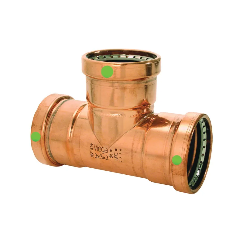 Viega 20719 ProPress 20719 Tube Tee Power 3 x 3/4 x 3 in Replacement MPN