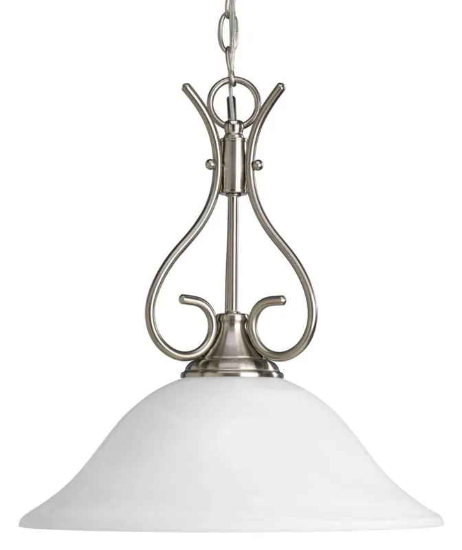 Progress Lighting P5091-09 Alabaster Glass 1-Light Pendant