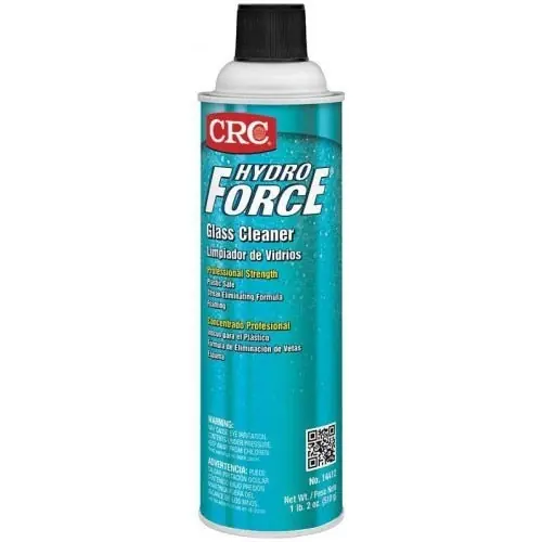 CRC 14412 Glass Cleaner, 20 oz Aerosol Can, HydroForce®