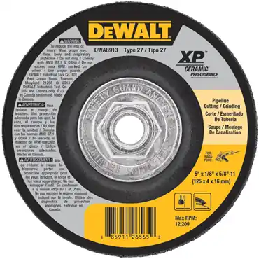 DeWalt DWA8913 Ceramic Abrasive Grinding Disk 5 X 1/8 X 5/8-11