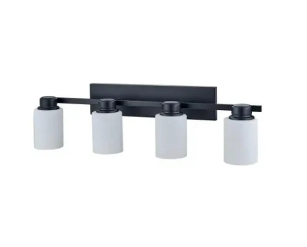 Miseno FLVL1004MB 60W 4-Light Vanity Fixture in Matte Black