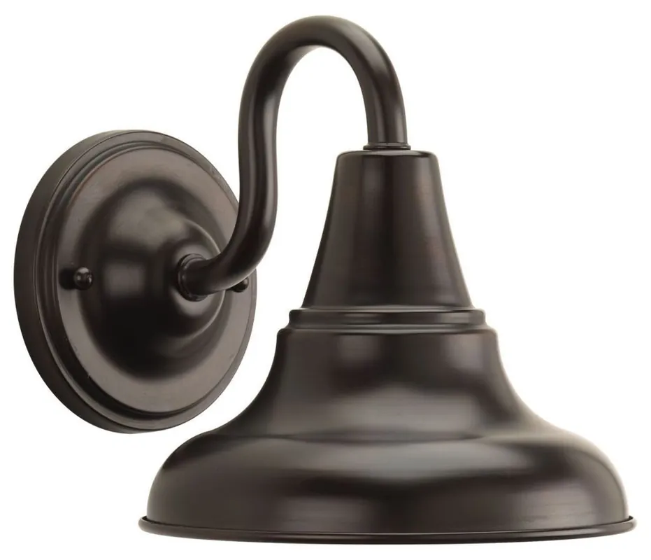 Progress Lighting P5622-20 District 8-1/4 in. 1-Light Outdoor Wall Lantern in Antique Bronze