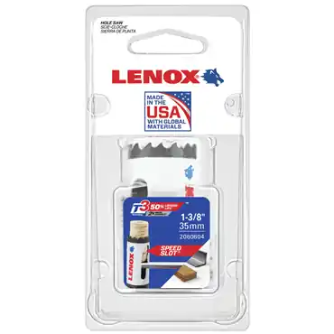Lenox 2060604 Speed Slot Hole Saw 1-3/8 In. Bi-Metal