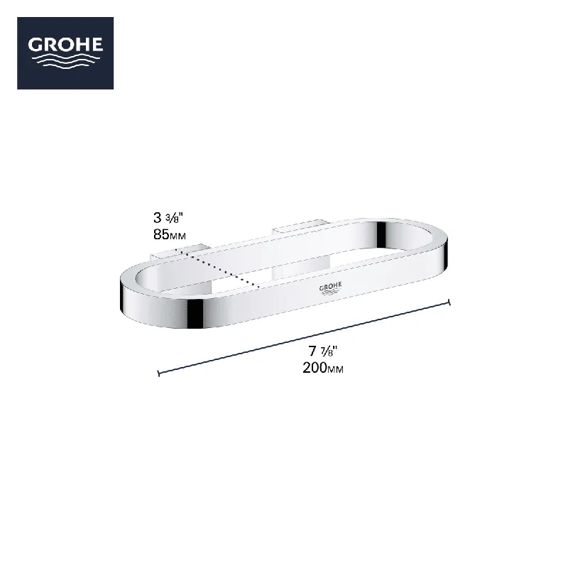 Grohe 41035A00 Towel Ring in Grohe Hard Graphite