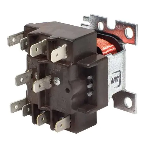 MARS Motors and Armatures 92340 Mars 2-Pole Switching Relay, DPDT, Quick-Connect Terminal, 24V