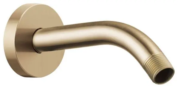 Brizo RP74751GL Brizo Universal Showering 7 Linear Round Wall Mount Shower Arm And Flange Luxe Gold