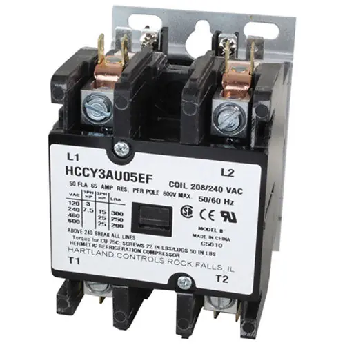 Contactor 2P 50/65A 208/240V for Mavrik 441616