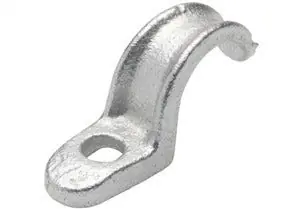 Bridgeport 904-AL Strap, One Hole Pipe, Aluminum, Size 1 1/4 Inch