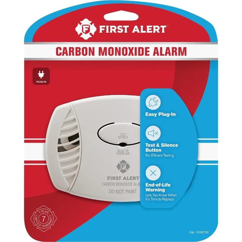 Honeywell First Alert 1039730 Plug-In 120V Electrochemical Carbon Monoxide Alarm