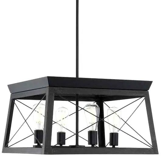 Progress Lighting P400047-031 Four Light Chandelier 100W