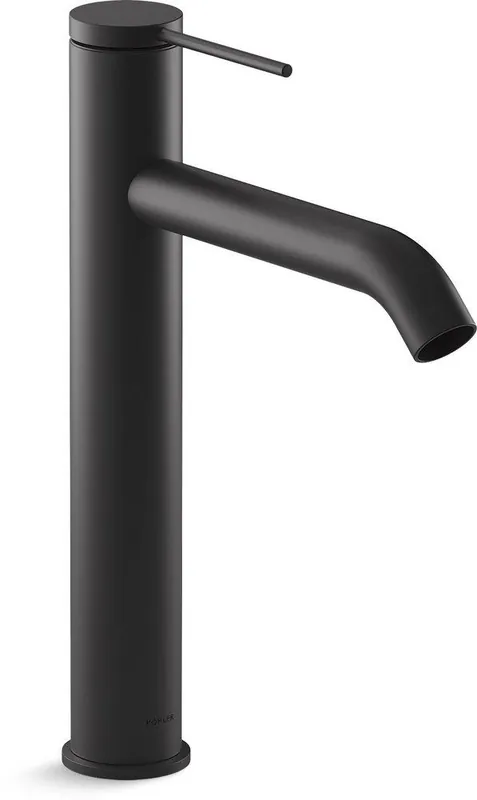 Kohler 77959-4A-BL Components Single Handle Vessel Filler Bathroom Sink Faucet in Matte Black