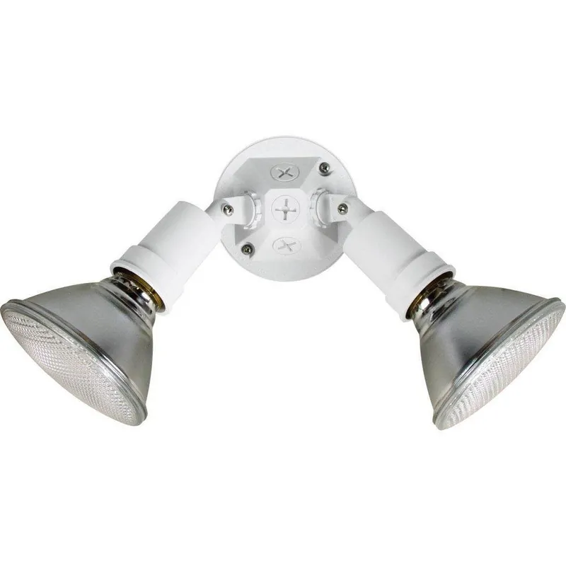 Progress Lighting P5212-30 Par Lampholder 120 W 2 Light Halogen Flood Light in White