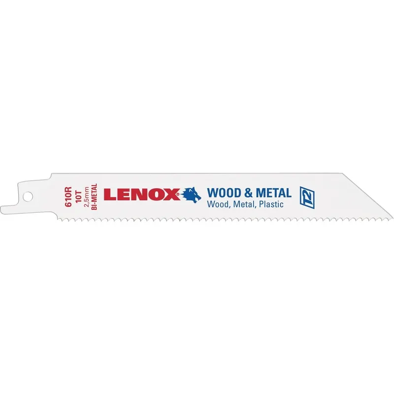 Lenox 20561S610R 6 In. 10 TPI Reciprocating Saw Blade