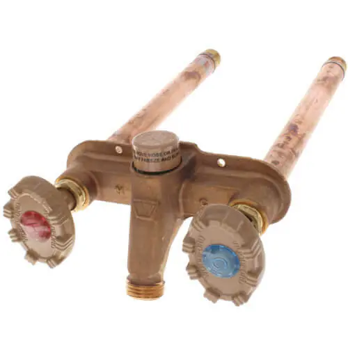 Woodford 22CP-6-MH Model 22 Freezeless Anti-Siphon Hot Cold Wall Faucet