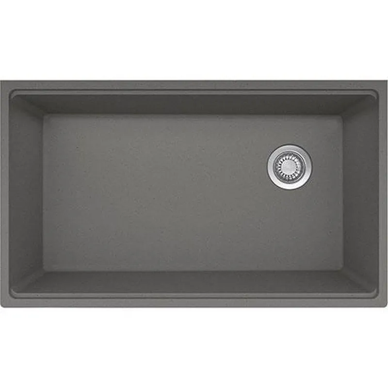 Franke MAG11031OW-SHG Maris 33 x 19-5/16 in. No Hole Granite 1 Bowl Undermount Kitchen Sink