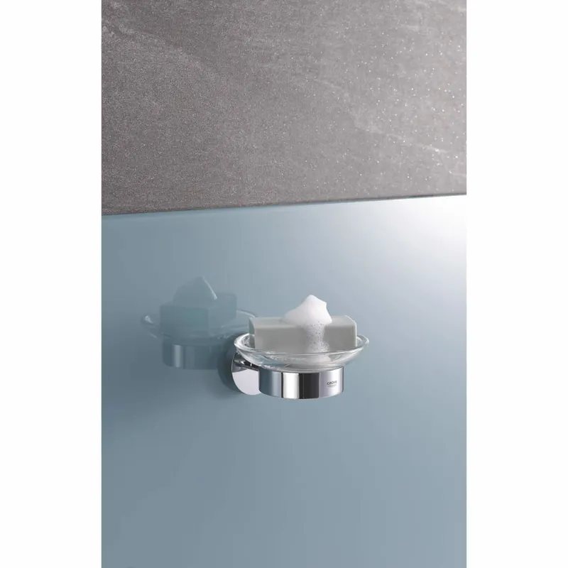 Grohe 40444001 Soap Dish with Holder in GROHE CHROME