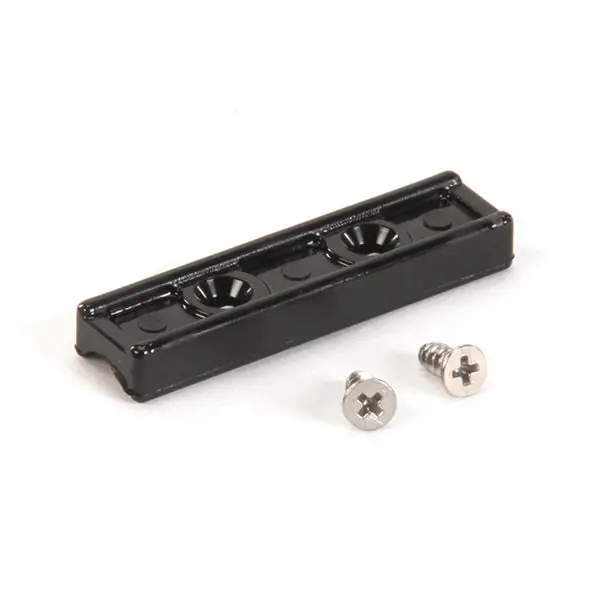Door Guide Black Rectangular with Screws for BKI DG0012