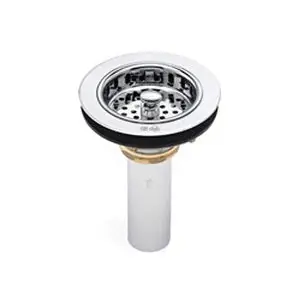 McGuire 151 1-1/2 x 4 in. Brass Basket Strainer 20GA Tailpiece Polished Chrome