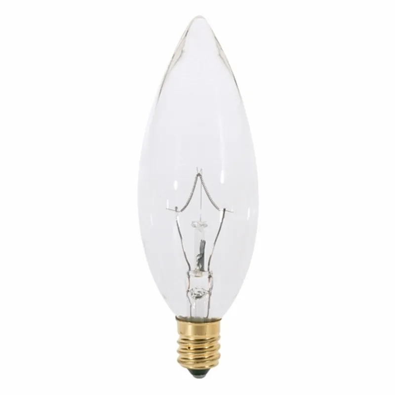 Satco A3683 Incandescent Decorative Lamp 40 Watt BA9 1/2