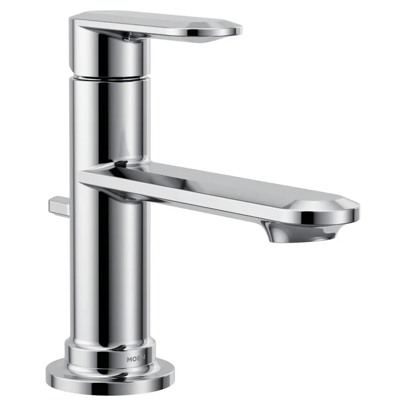 Moen 6504 Greenfield Single Handle Single Hole Bathroom Faucet in Chrome