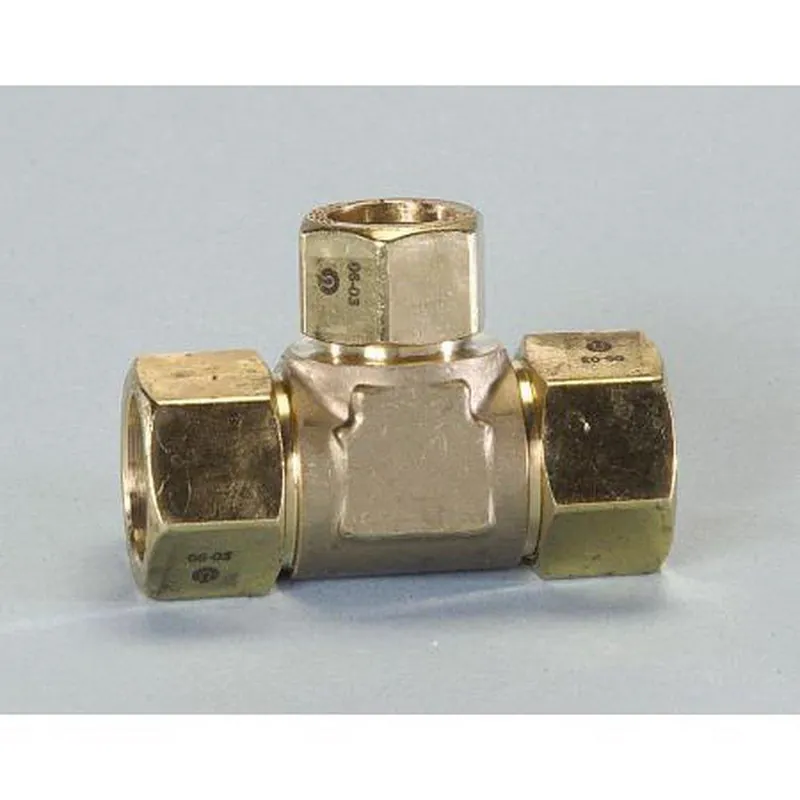 Omega Flex FGP-TF750-T500 3/4 x 3/4 x 1/2 in. Tube Pipe Reducing Tee