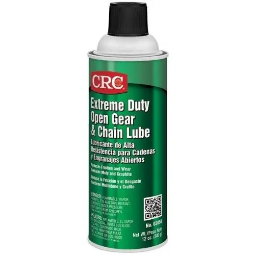 CRC 03058 Extreme Duty Flammable Tacky Open Gear and Chain Lubricant, 16 oz Aerosol Can