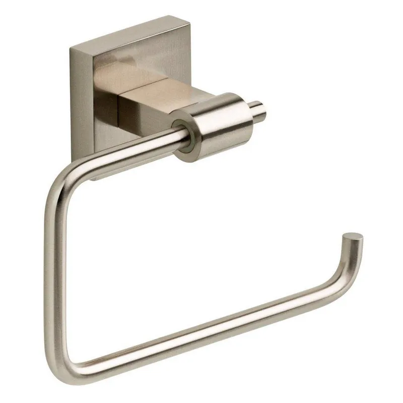 Liberty Hardware MAX50-SN Maxted Horizontal and Wall Mount Toilet Tissue Holder in Satin Nickel