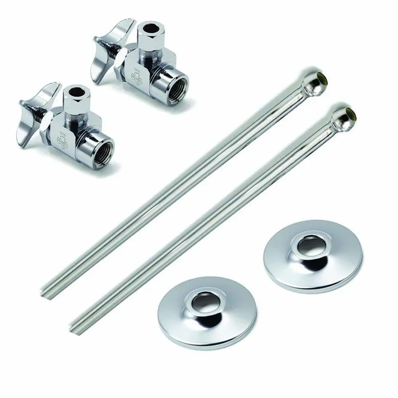 McGuire Manufacturing LF2165CC Sink 1/2 in x 3/8 in. x 1-3/4 in. Supply Kit in Chrome Plated