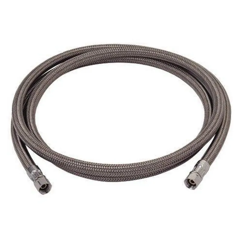 BrassCraft B0-120IMP Braided Polymer Ice Maker Flexible Water Connector 1/4 Inch x 120 Inch