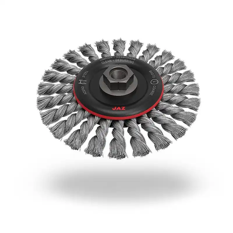 JAZ 78082P Twist Knot Wire Wheel Brush 4-1/2