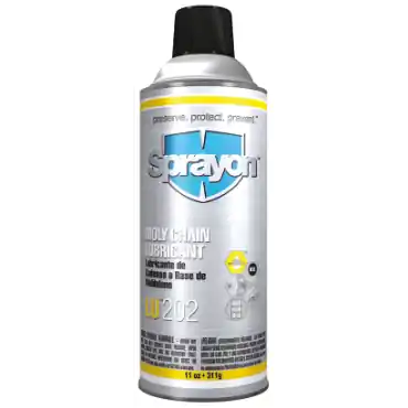 Sprayon SC0202000 LU202 Moly Chain Lubricant 16 oz Aerosol
