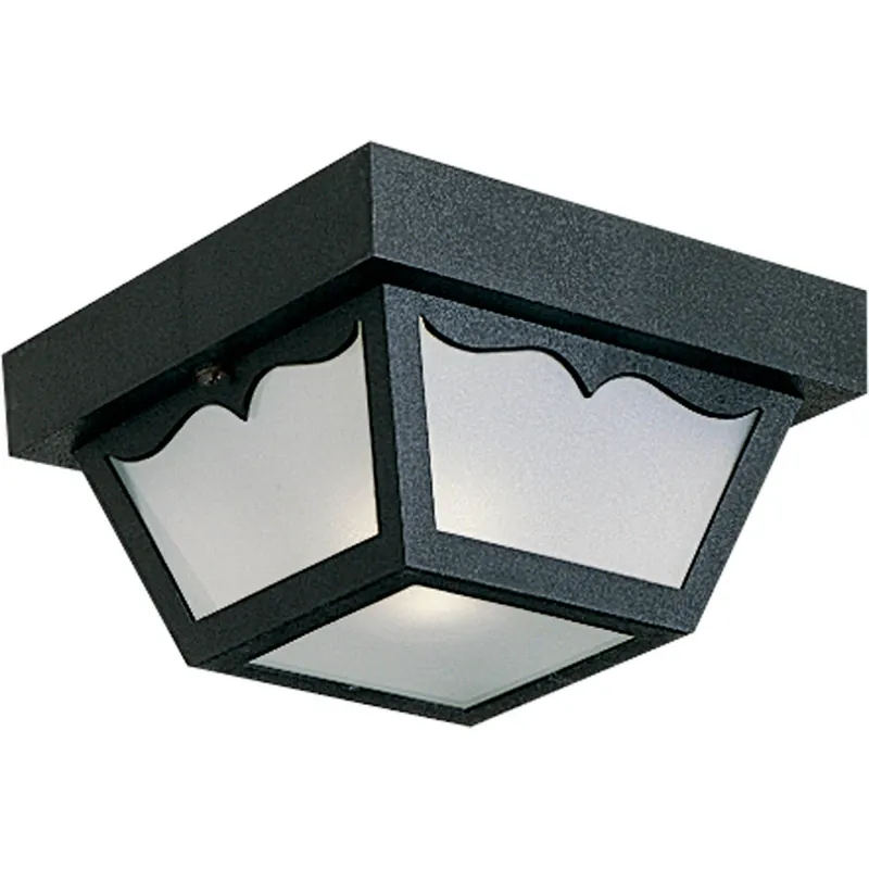 Progress Lighting P5744-31 8in Indoor/Outdoor Flush Mount Black
