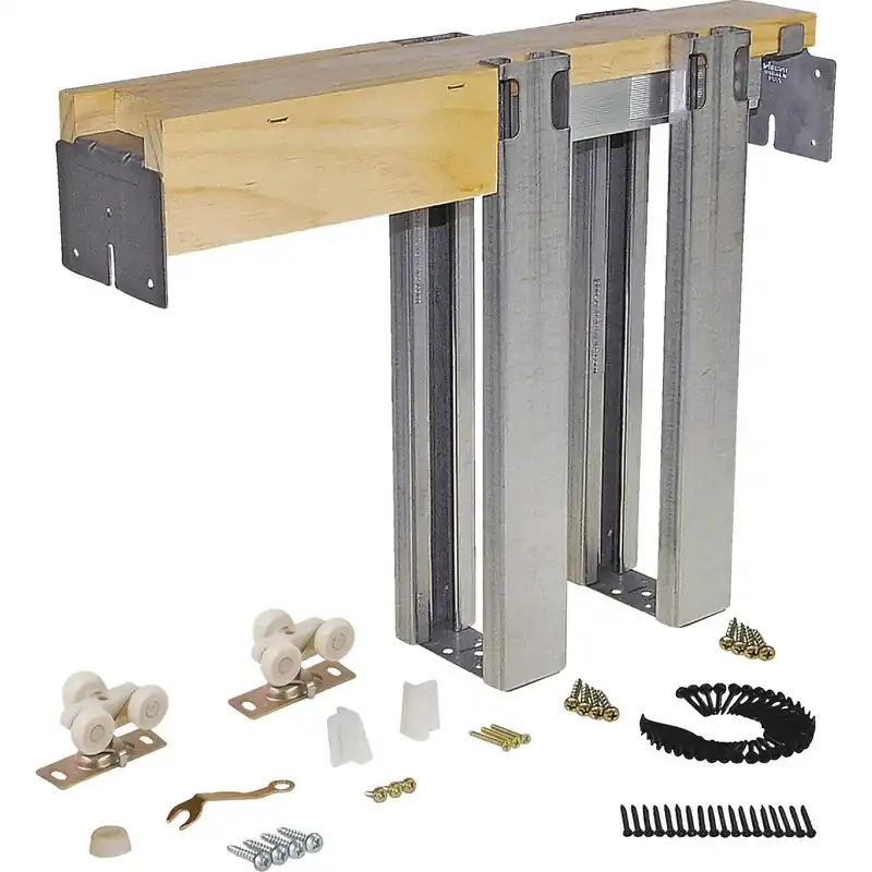 Johnson Hardware 153068SC 1500 Series Soft Close Pocket Door Frame Hardware