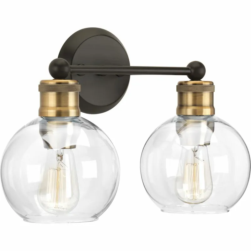Progress Lighting P300050-020 Hansford 2-Light Vanity Fixture 100W