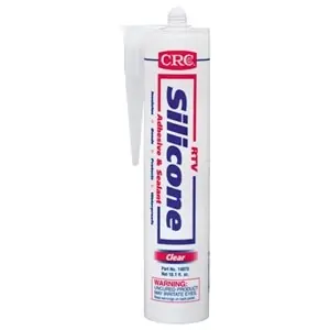 CRC 14073 RTV Silicone Sealant - Clear, 12 oz Cartridge