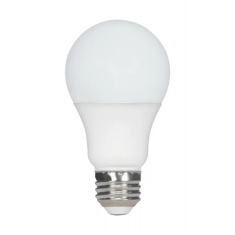 Satco S11404 5.8 Watt A19 LED Lamp 4000K Medium Base 220 Degree Beam Spread 120 Volts
