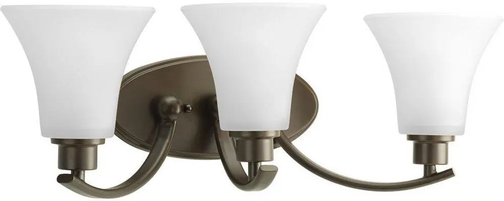 Progress Lighting P2002-20W Joy 3-Light Bath Light 100W Fixture